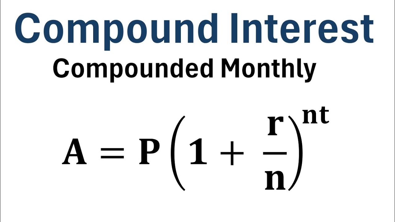 Формула ежемесячного сложного процента (с примером)