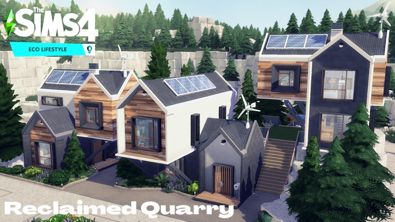 Reclaimed Quarry |Eco Lifestyle | NO CC |The SIms 4| Stop Motion