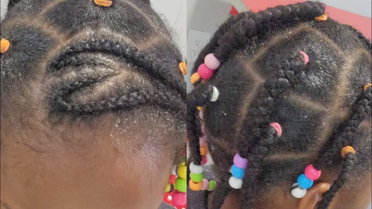 Easy natural hairstyle idea for little girls 