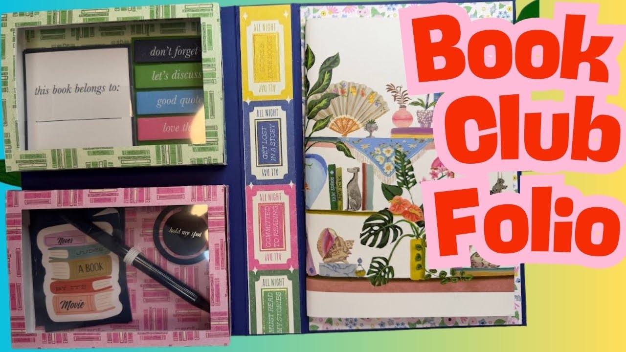 Book Lover Folio | Michaels Book Club Paper + Kate Spade Book Club Kit