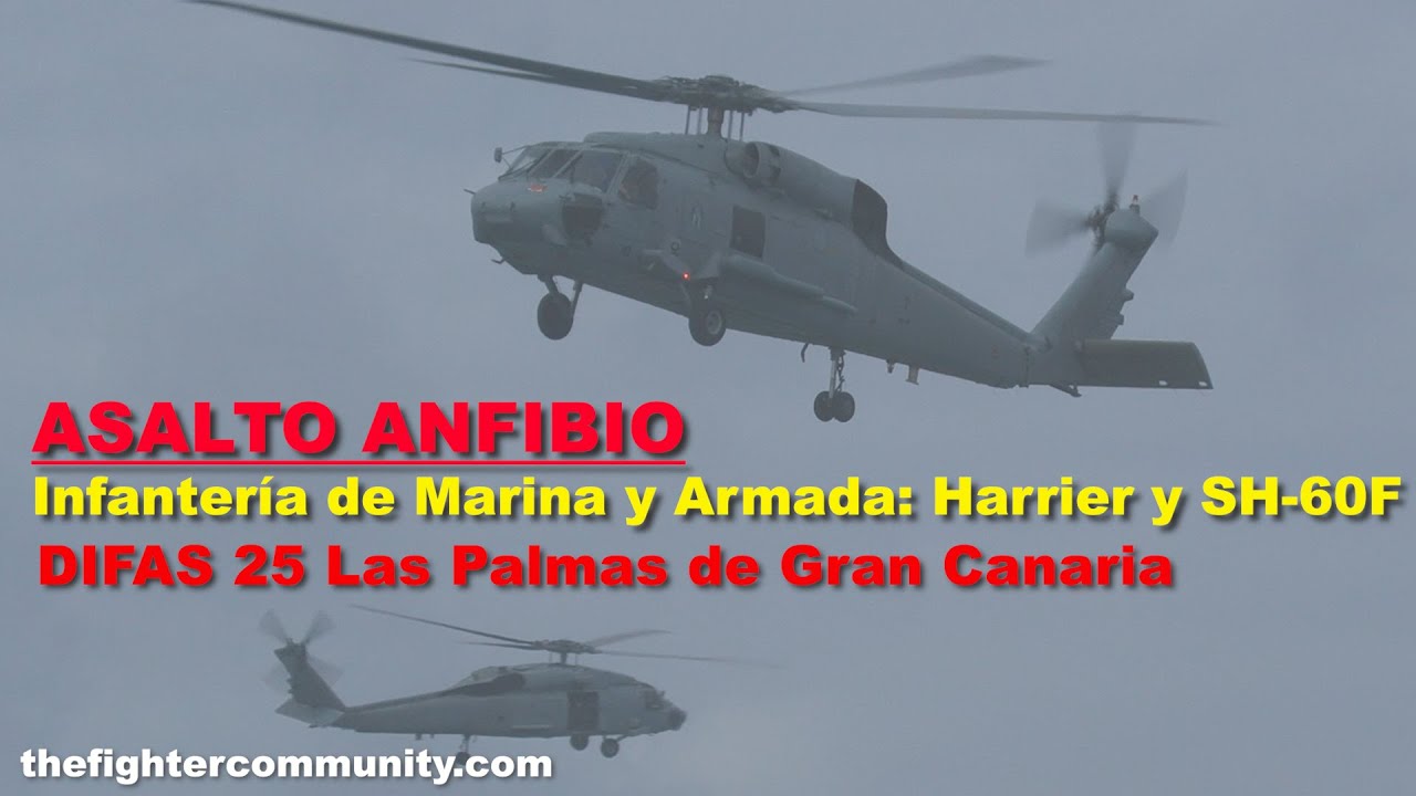(4K) ASALTO ANFIBIO en Las Palmas de Gran Canaria. Día de las Fuerzas Armadas 2025. DIFAS25