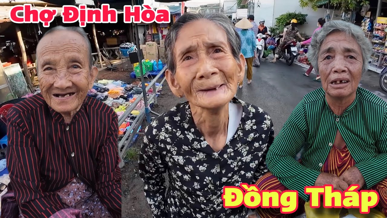 Chợ Định Hòa Lai Vung Đồng Tháp Người Lớn Tuổi Khó Khăn Hạnh Phúc Nhận Quà Từ Mỹ | Khương Nhựt Minh