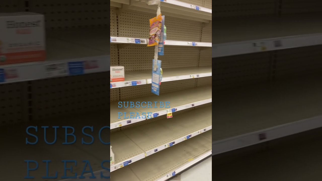 STORE SHELFS ARE EMPTY YOU NEED TO STOCK UP