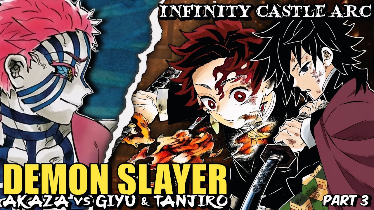 Akaza vs Giyu & Tanjiro || Demon Slayer Infinity Castle Arc Part 3