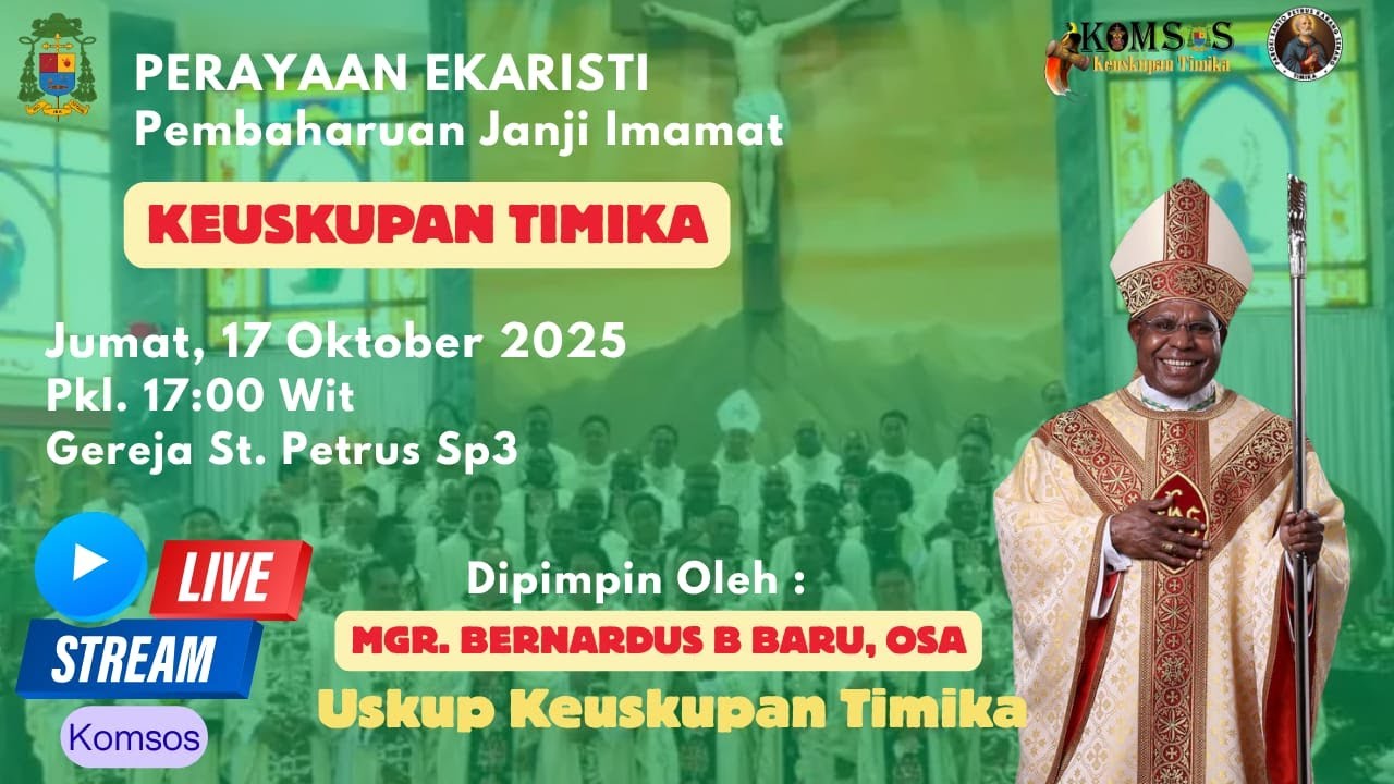 Perayaan Ekaristi Pembaharuan Janji Imamat - Keuskupan Timika