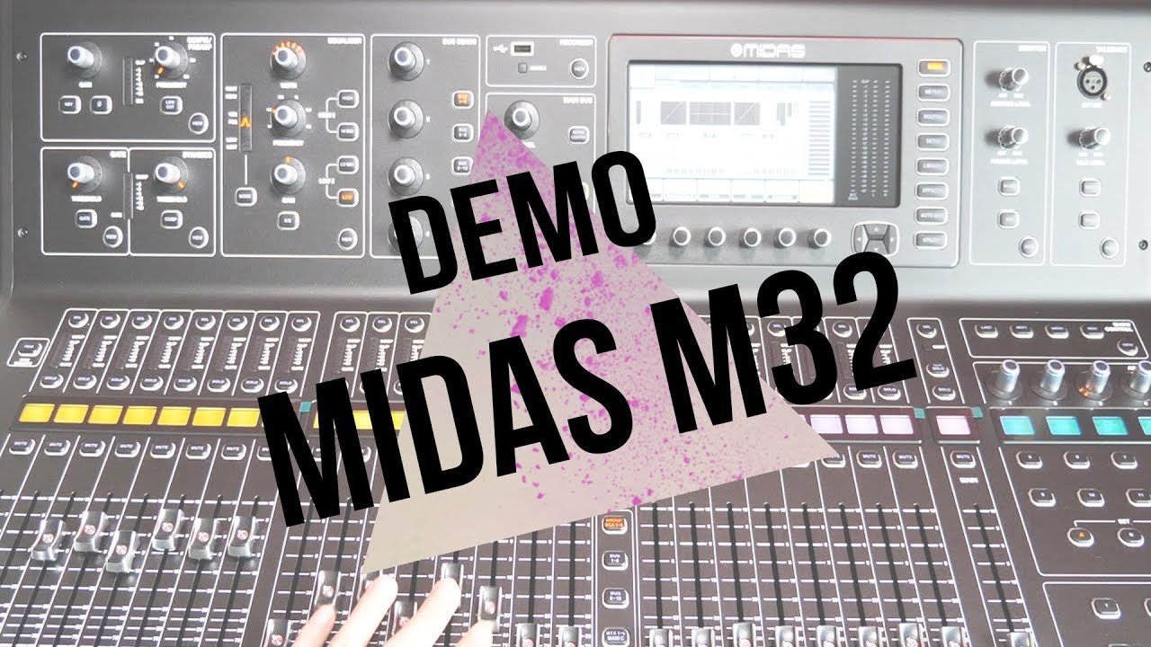 Midas M32 - Démo complète de la console numérique de studio et de live