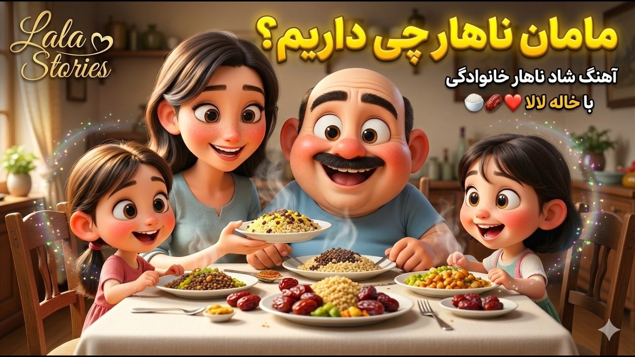 مامان ناهار چی داریم؟ 🍲🎶 آهنگ شاد نوستالژیک برای بچه‌ها | خاله لالا 😄✨