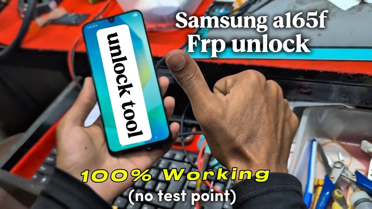 Samsung A165F FRP Unlock via Unlock Tool | Android 16 (no test point)