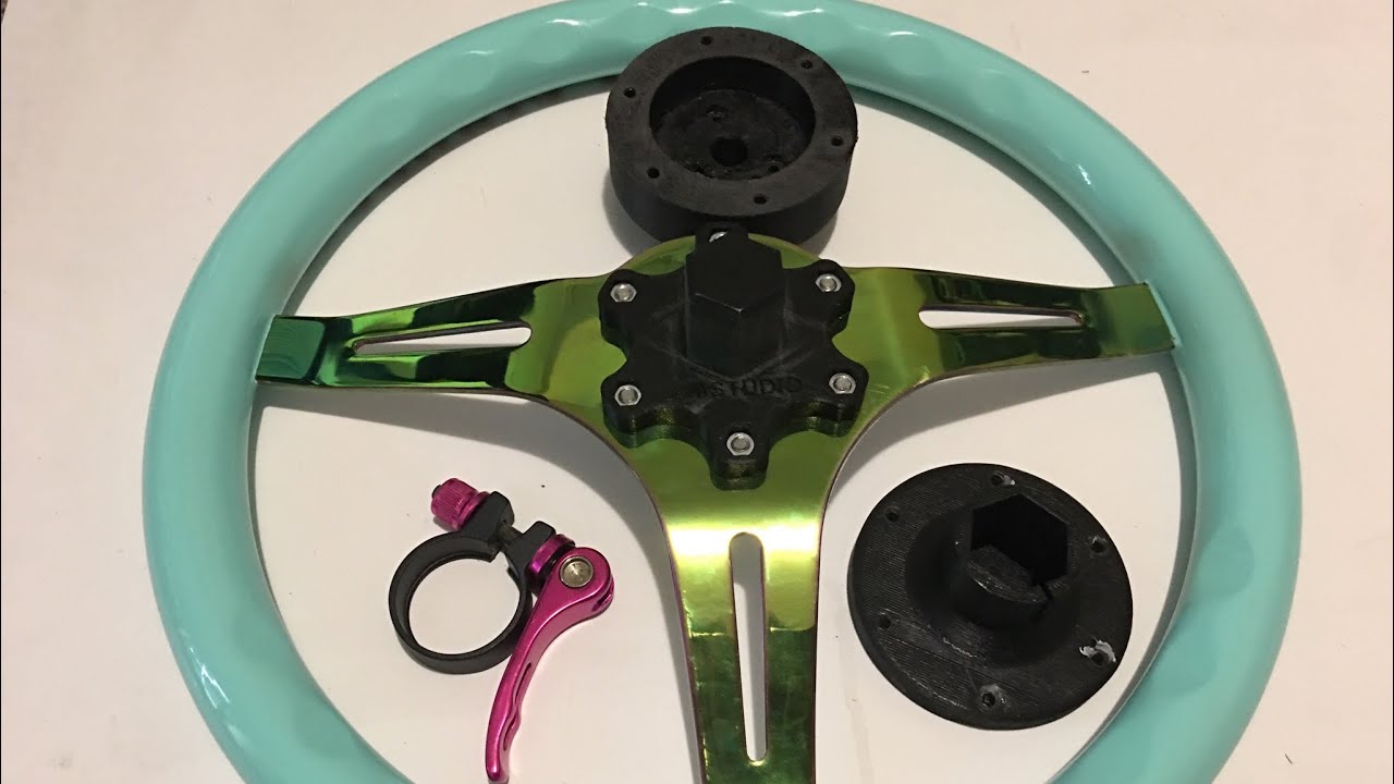3D printed Wheel adapter/quick release for Logitech G920/G29 by AMSTUDIO