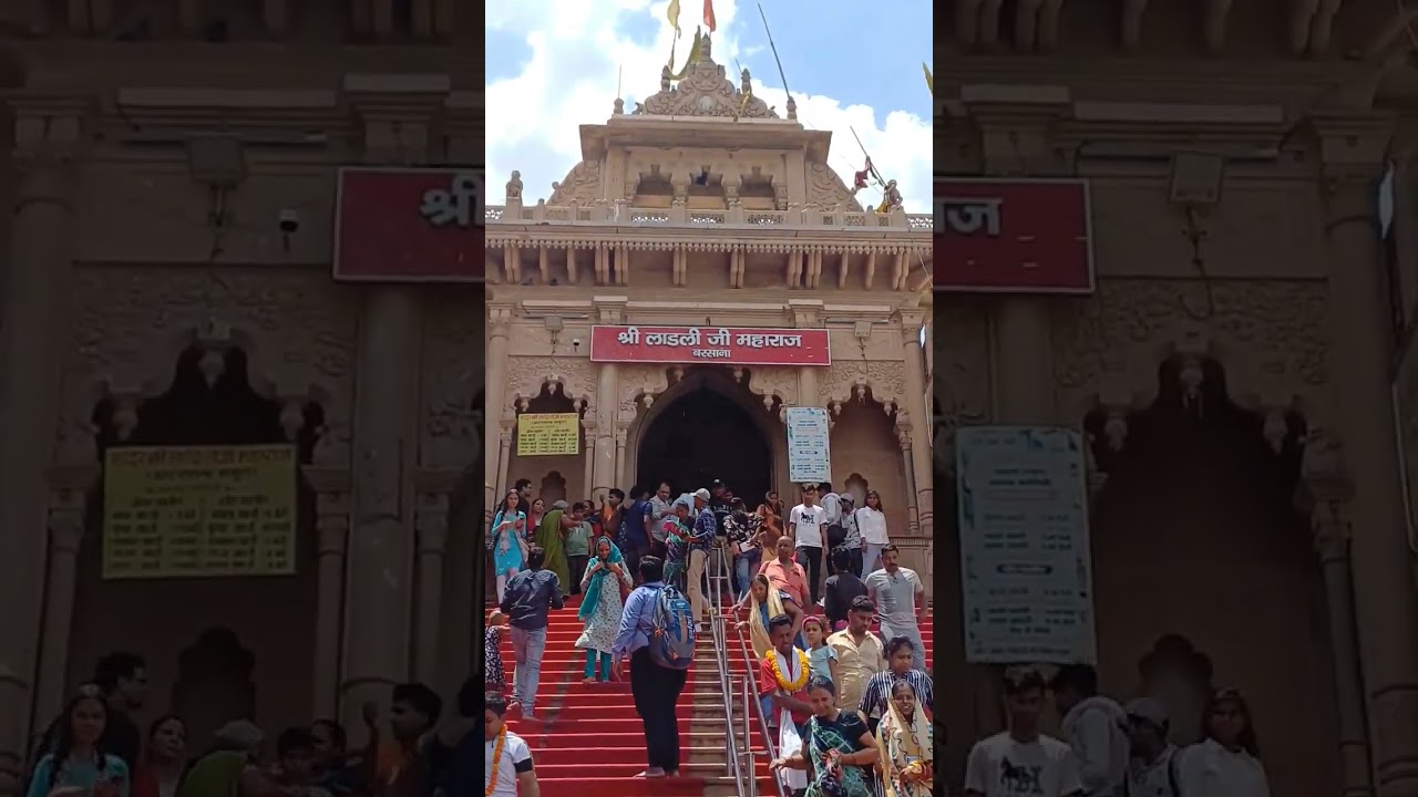 Barsana Radha Rani Temple 😍😍💖💖🥰#radhe #barsana #vrindavan #iskcon #radhekrishna #krishna #hari #vraj