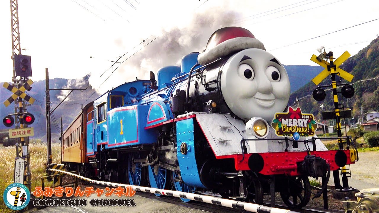 【電車】踏切動画 55【ふみきり カンカン】クリスマス限定機関車 に会ってきました 大井川鐵道