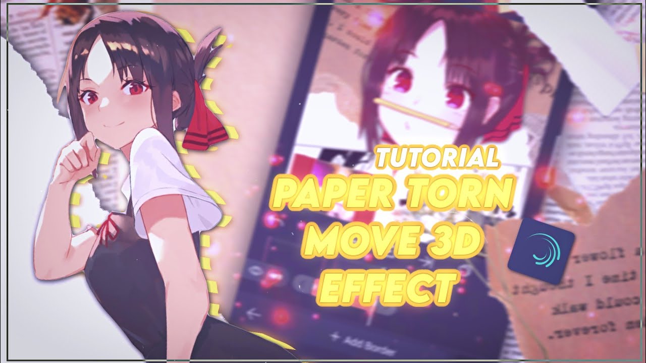 [ TUTORIAL ] ALIGHT MOTION 3D Paper Torn like @Shoko - | [ TYSM 400 ]
