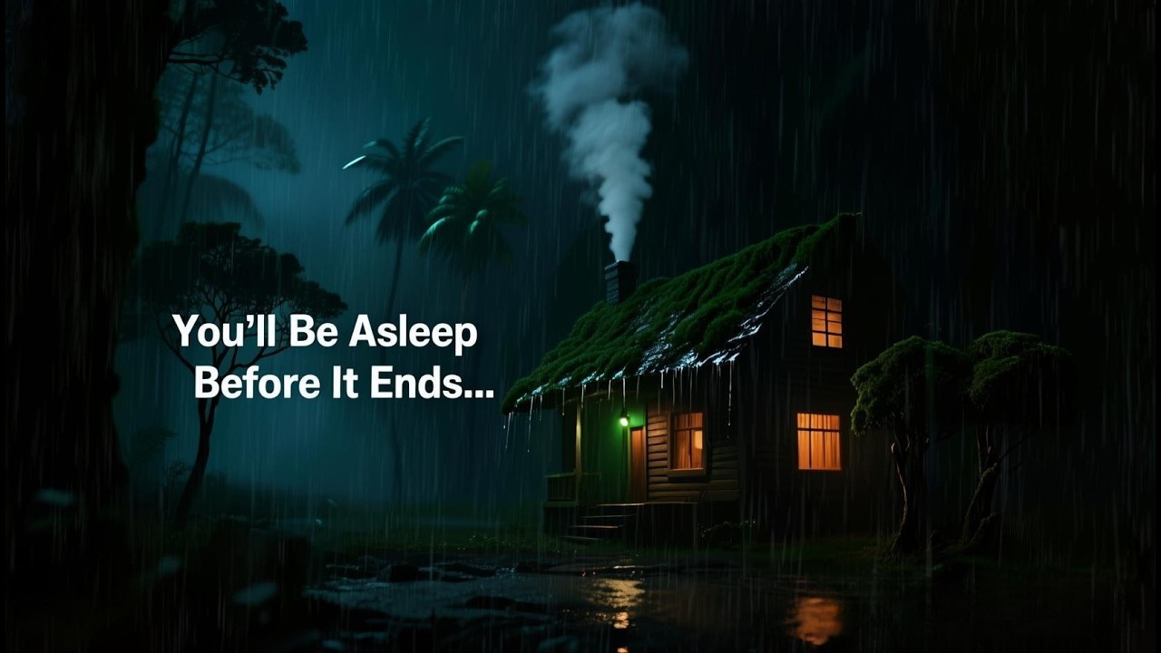 Peaceful Night  Relaxing Rain Sounds in the Woods for Calm Mind, Rain Sounds For Deep Sleep