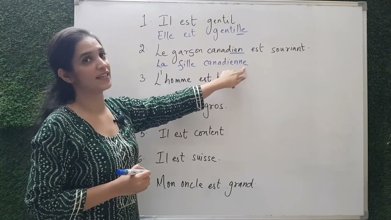 How to change masculin form into feminine form in French