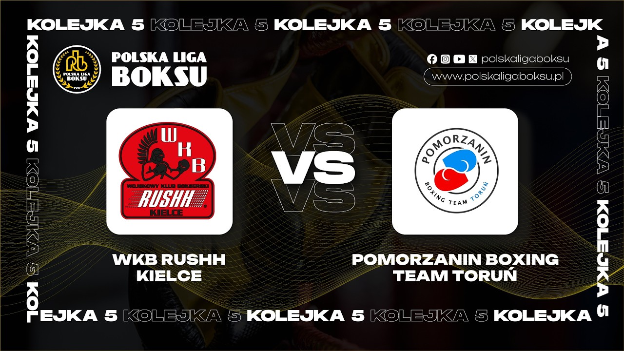 5. Kolejka POLSKA LIGA BOKSU  -  WKB Rushh Kielce - Pomorzanin Boxing Team Toruń