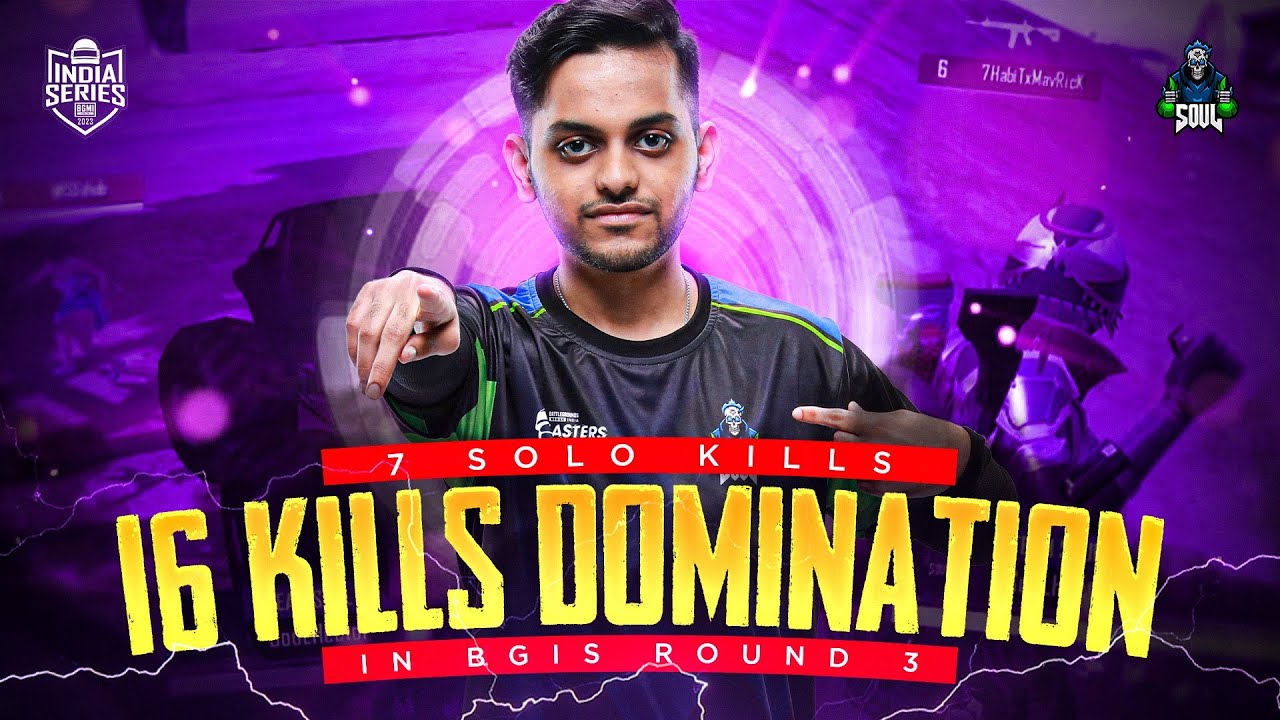 Solo 7 kills |16  Team kills domination in bgis round 3