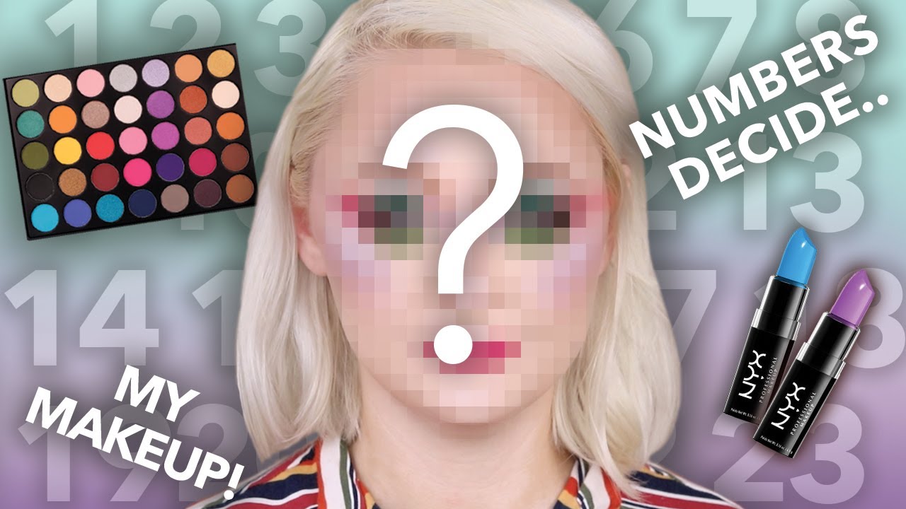 RANDOM NUMBERS PICK MY MAKEUP CHALLENGE | mcdrew