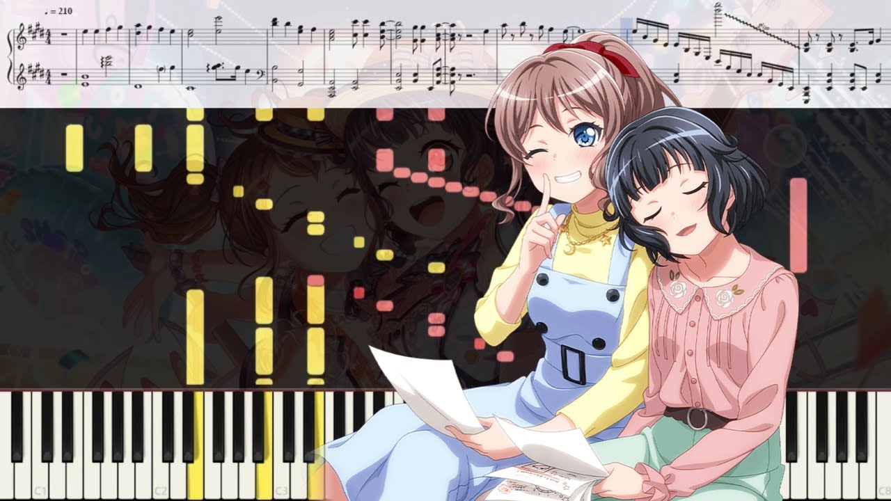 【バンドリ】Home Street /Poppin'Party (full ver) ピアノ アレンジ 楽譜