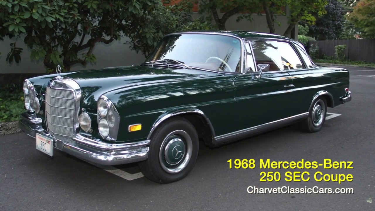 1968 Mercedes 250 SE Coupe. Charvet Classic Cars.