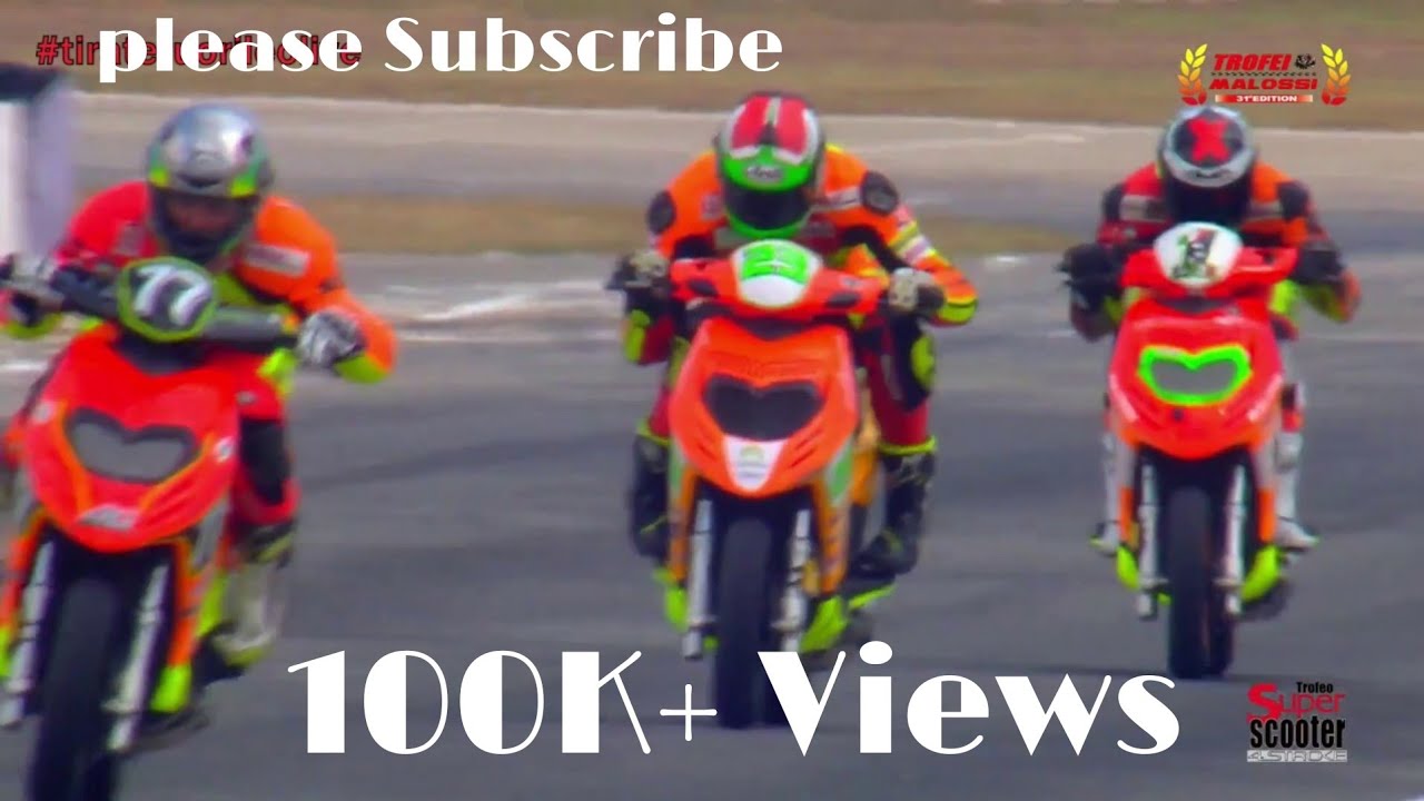 APRILIA SR 150 ON RACE TRACK SuperScooter 4Stroke BINETTO  Trofei Malossi 2020