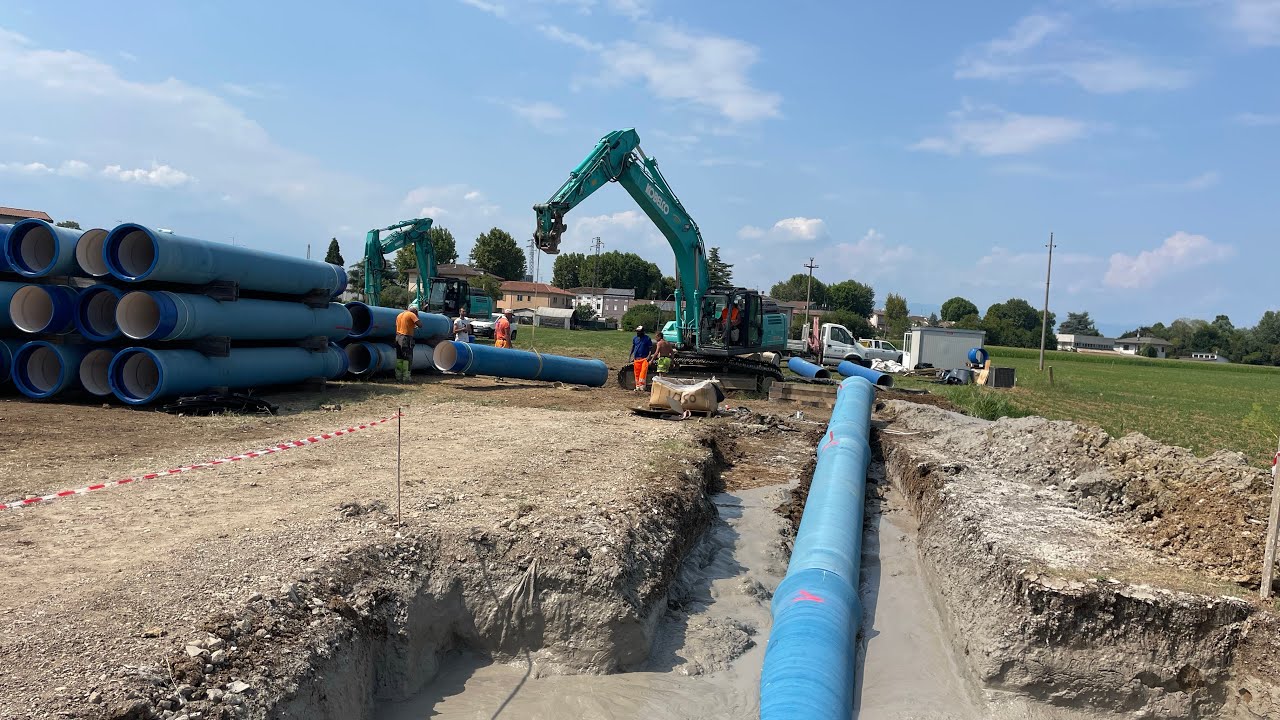 240 metri DN600 posa in opera con tecnologia senza scavo a perforazione orizzontale controllata