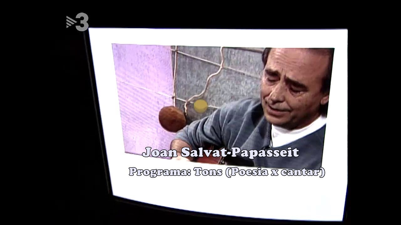 Joan Salvat  Papasseit - Especial programa Tons -Poesia per cantar - (TV3) 2006