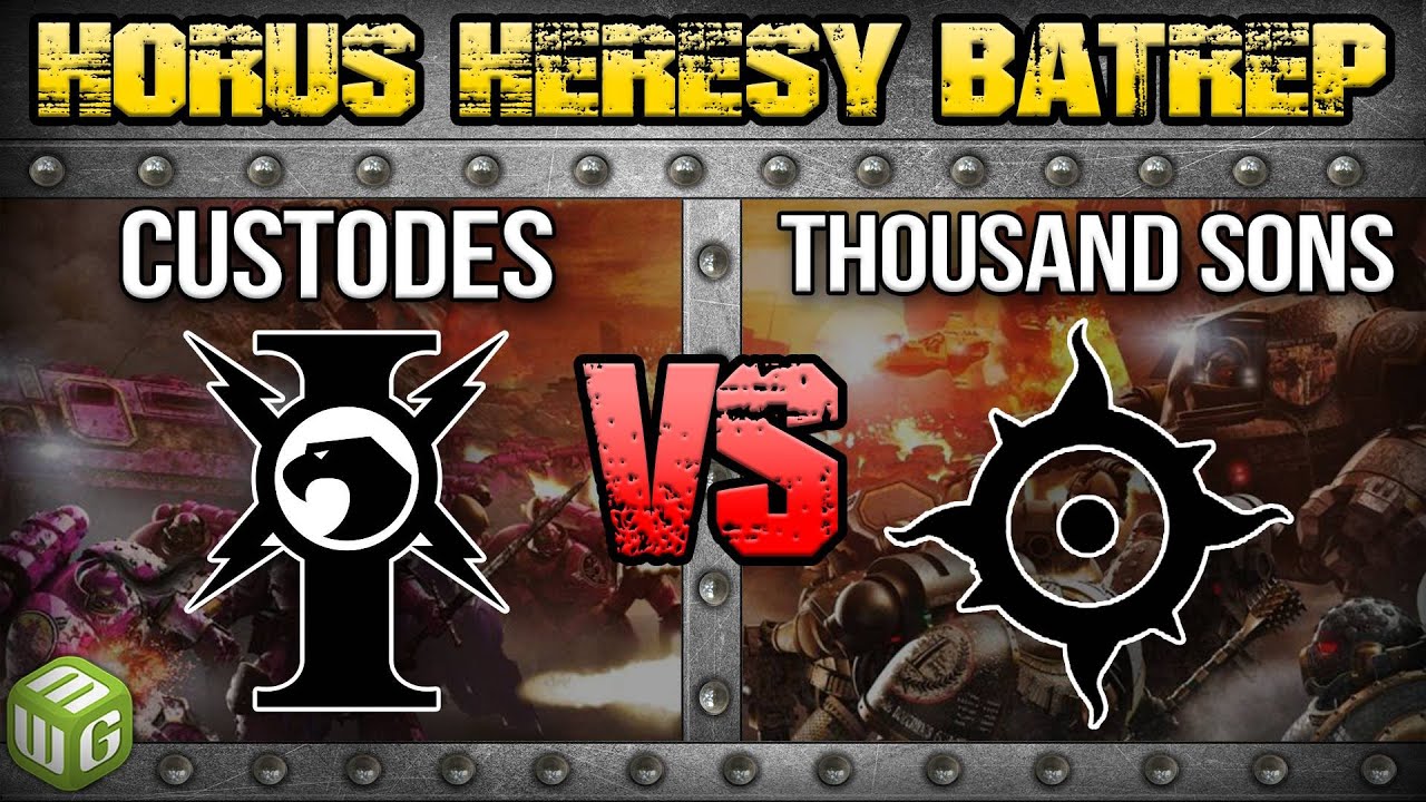 Thousand Sons vs Legio Custodes Horus Heresy 2.0 Battle Report Ep 135
