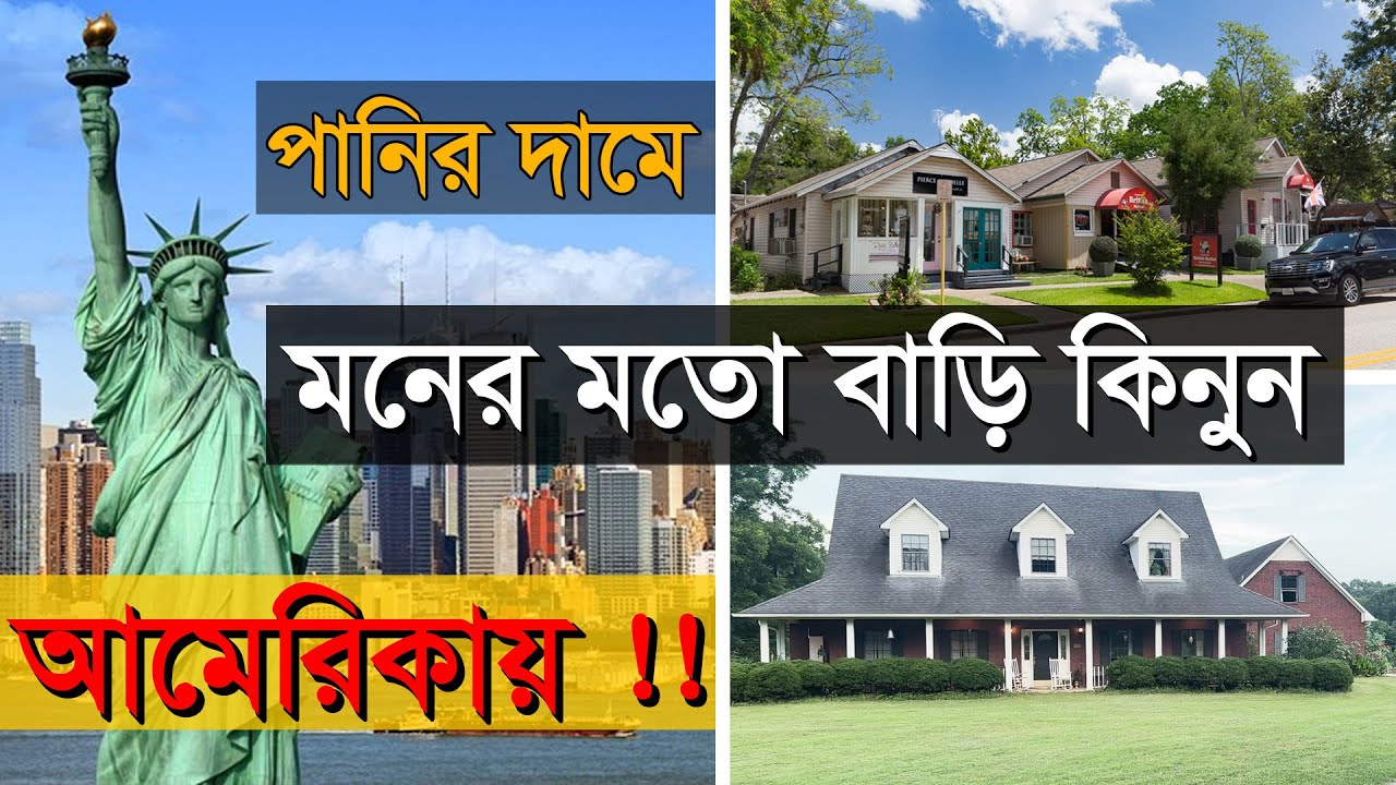 আমেরিকায় পানির দামে বাড়ি । cheap house in america | texas house price | american modern house