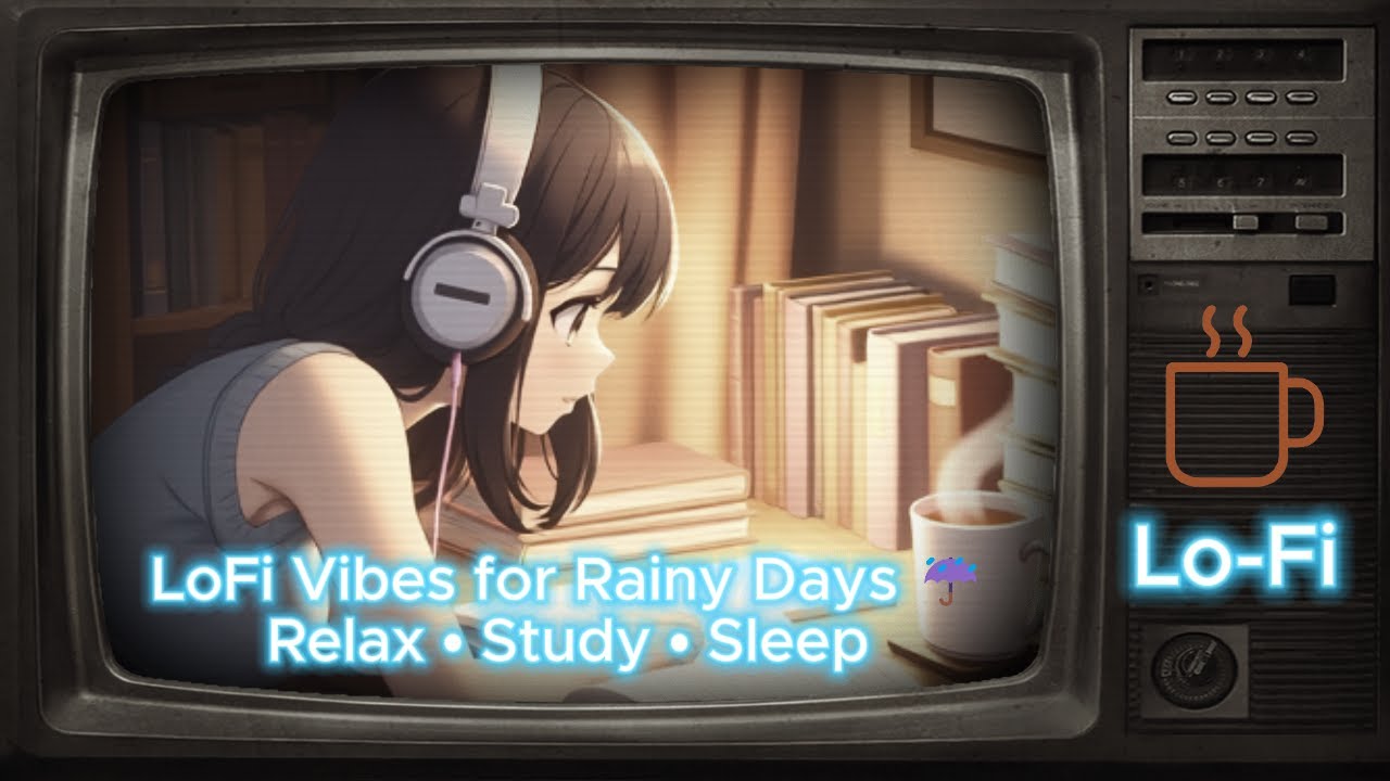 LoFi Vibes for Rainy Days ☔  Relax • Study • Sleep