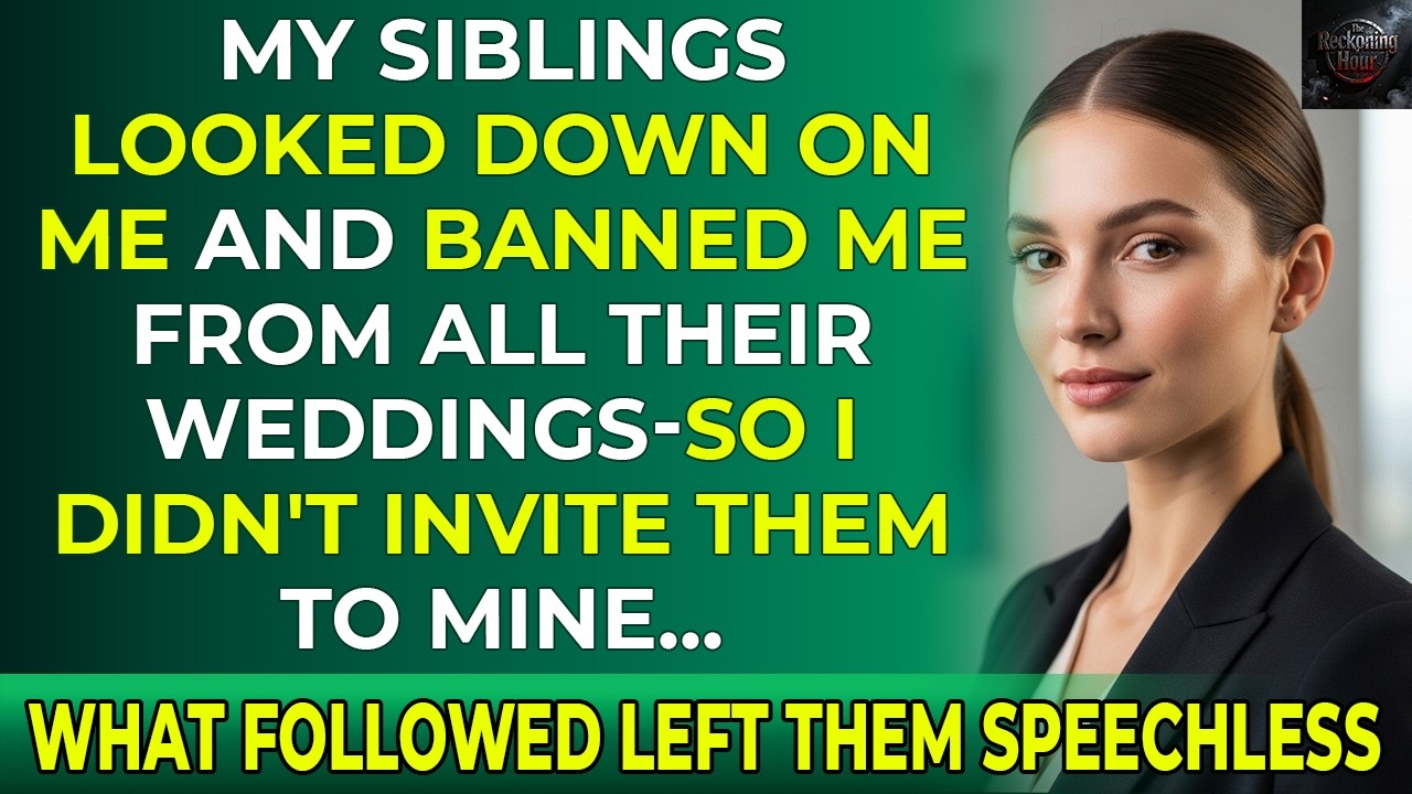 My Siblings Looked Down On Me And Banned Me From All Their Weddings—So I Didn’t Invite Them To Mine…