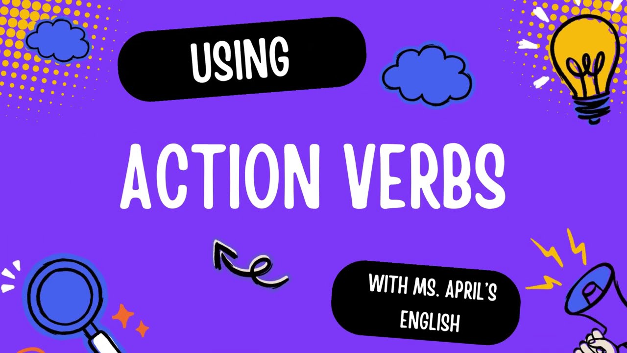 Using action verbs in sentences - Daily practice - English for beginners
