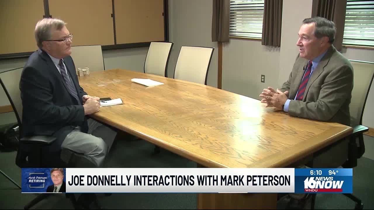 Joe Donnelly shares kind message about WNDU&rsquo;s Mark Peterson