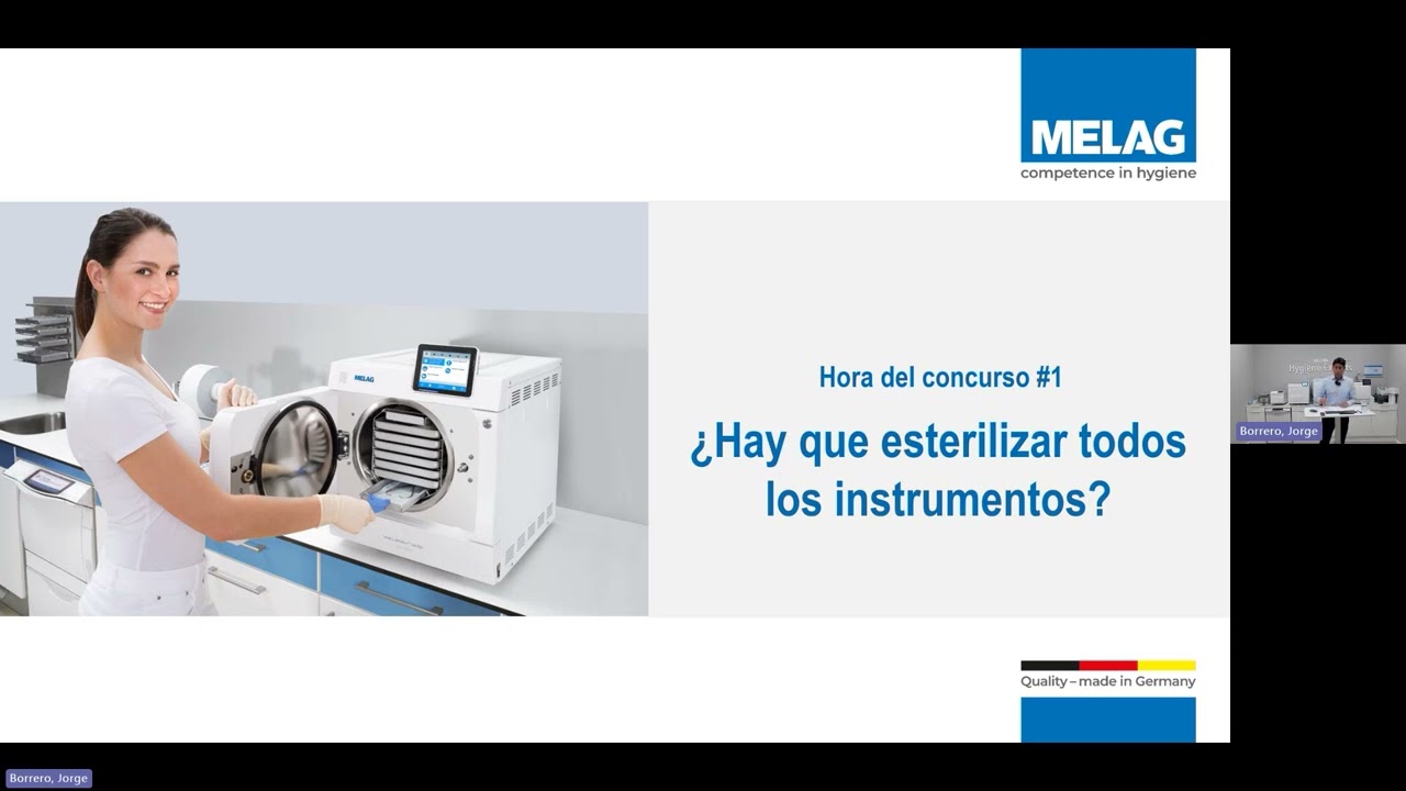 MELAG Webinar: Esterilización por vapor con autoclave
