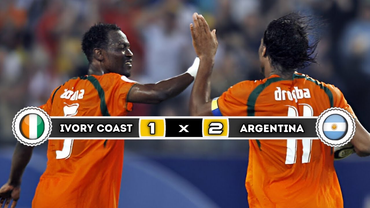 Аргентина 🇦🇷 × 🇨🇮 Кот-д’Ивуар | 2 × 1 | ГЛАВНЫЕ МОМЕНТЫ | Все голы | Чемпионат мира 2006