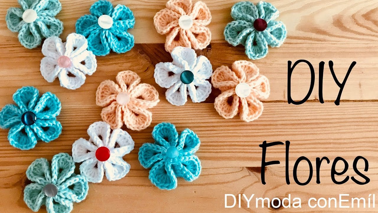 Flores a crochet paso a paso fácil