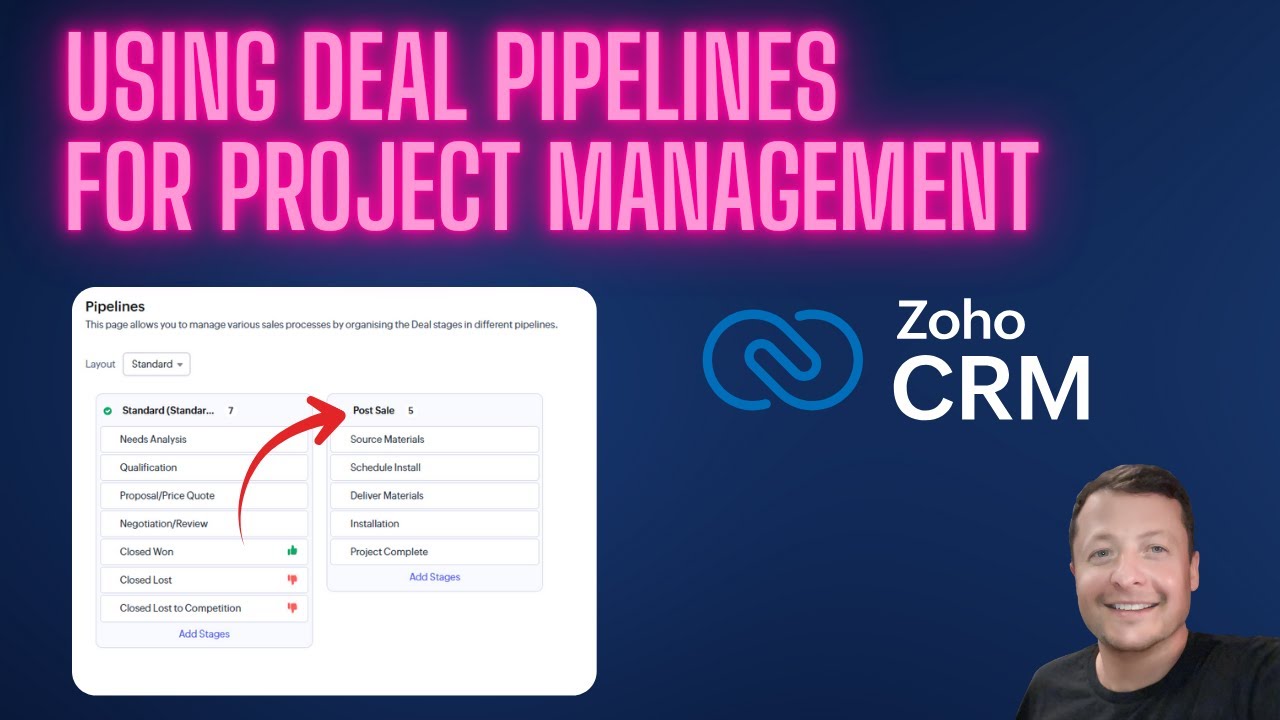 Using Deal Pipelines for Project Management in Zoho CRM