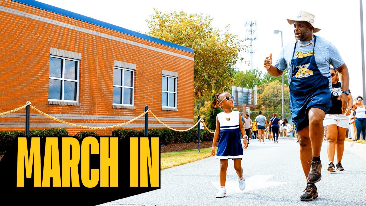 NC A&T - Marching Into Stadium | Aggie - Eagle Classic 2025