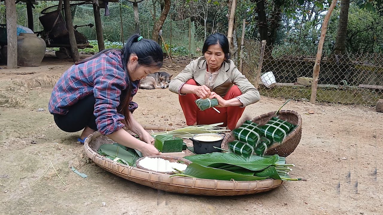 Lunar New Year 2024:making jam with my mother, making Chung cake, shopping-a reunion meal