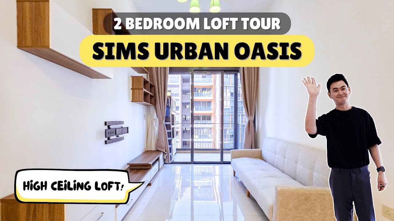 Sims Urban Oasis | 2 Bedroom Loft Unit & Condo Tour | HIGH Ceiling! | LoukProp Singapore