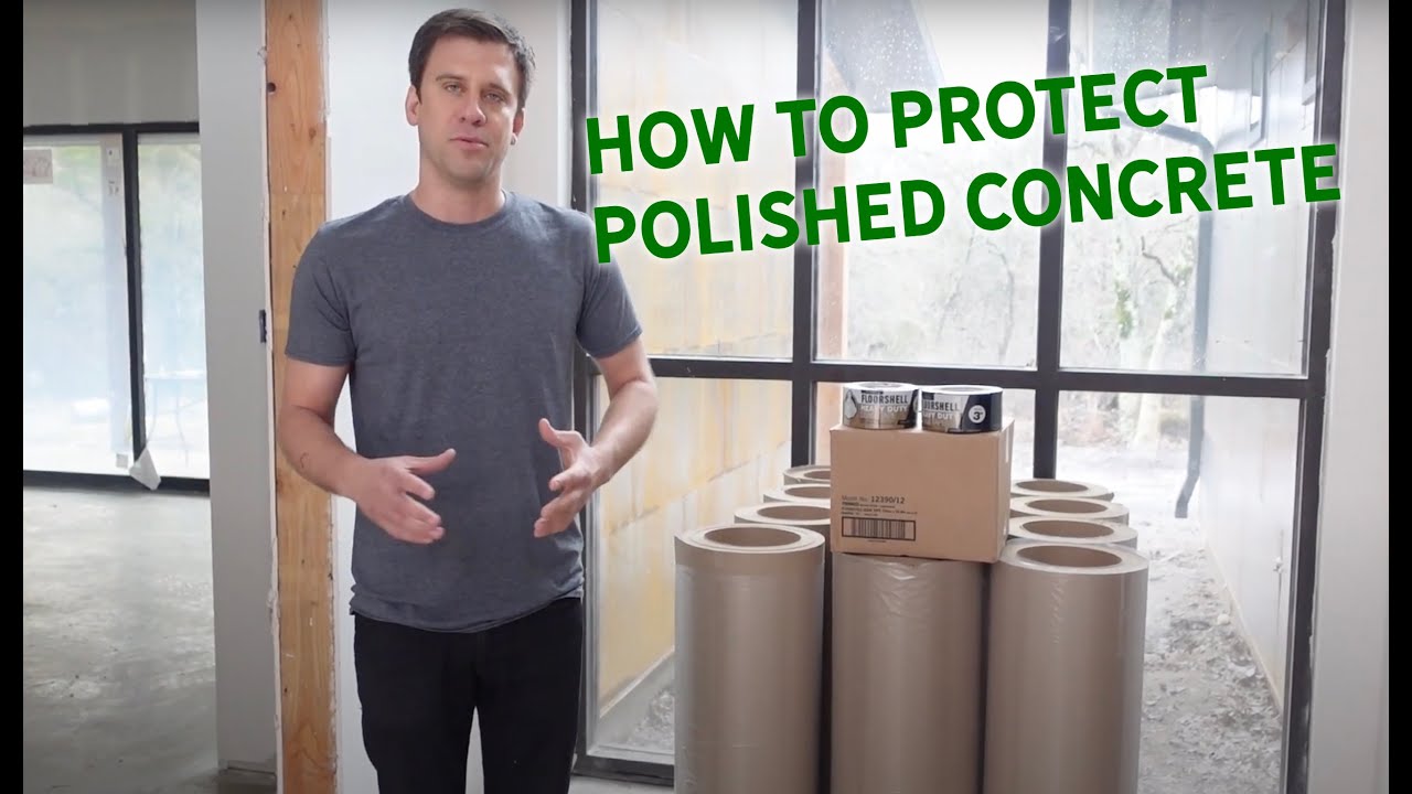 How to Cover a Polished Concrete Floor With Ram Board