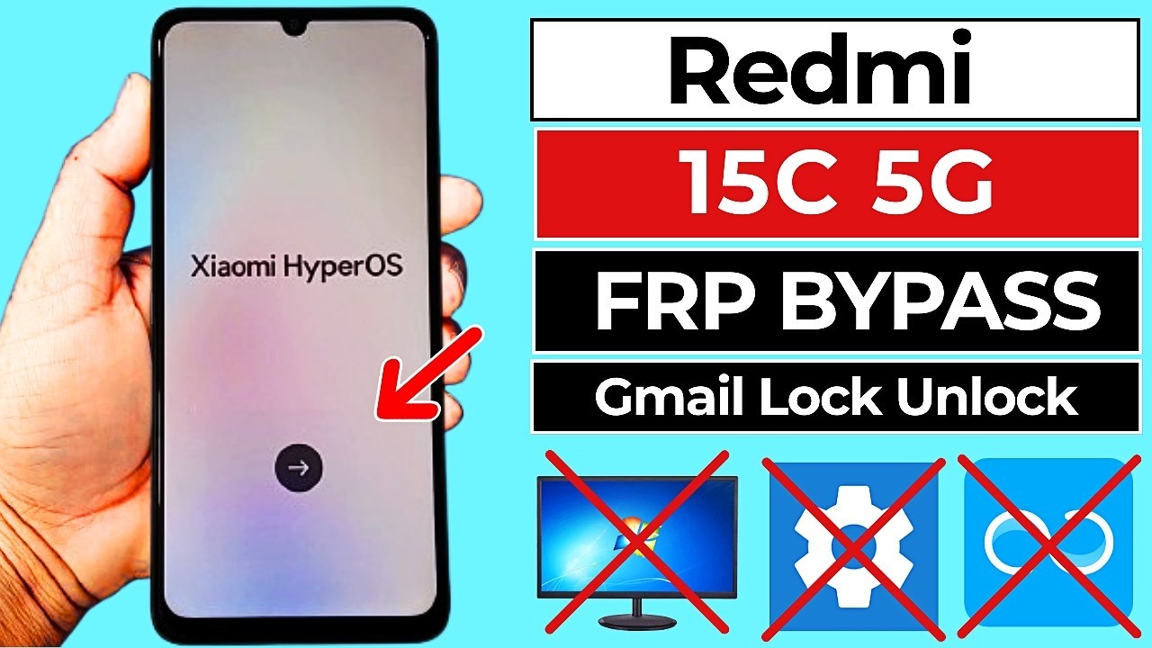 Redmi 15c 5G FRP Bypass 2026 Android 15,16 | Gmail Account Unlock | How To Bypass Redmi 15c Hyperos