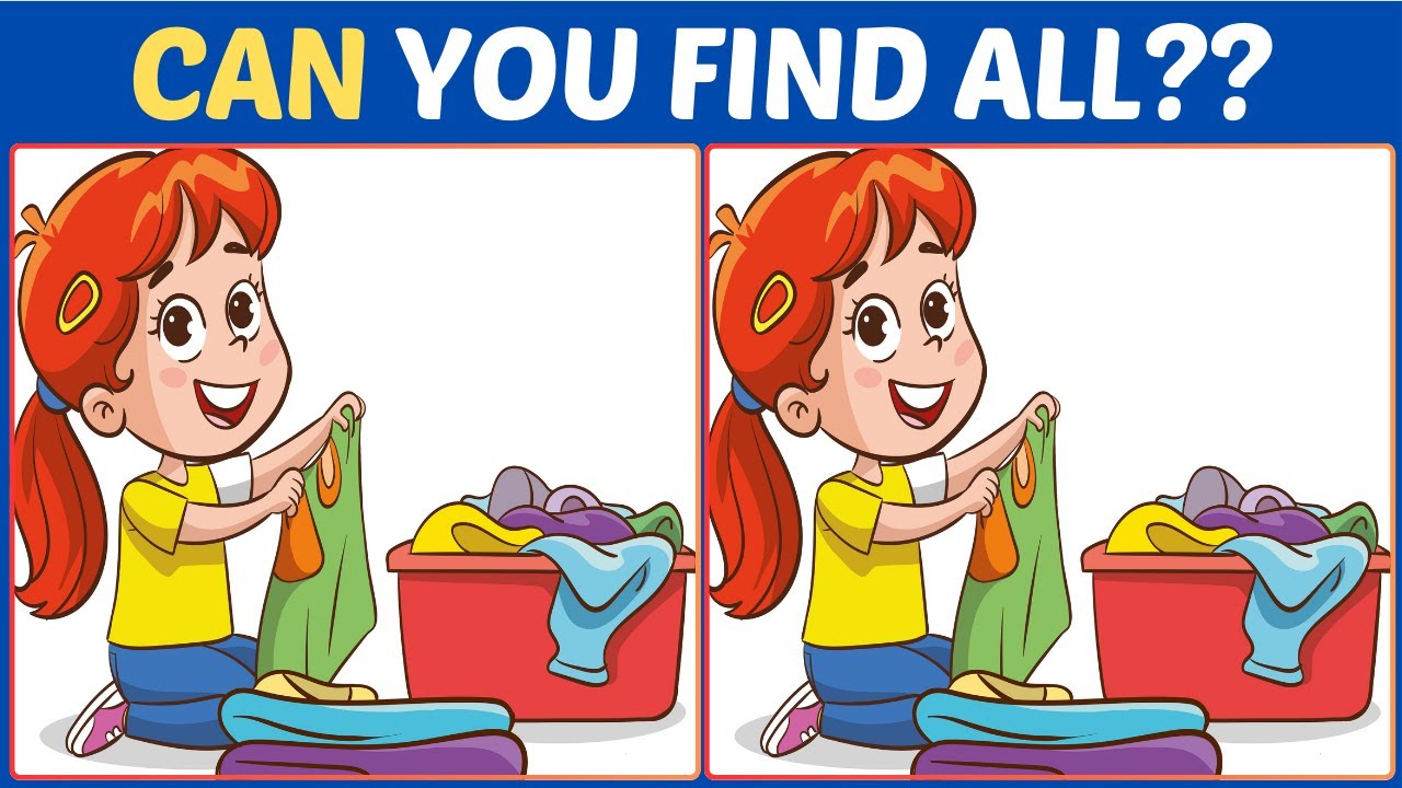 【Spot the difference】🌈 Fun and Fast 10minutes Brain Workout!!【Find the difference】