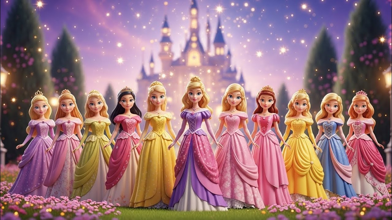 12 Barbie Princess Magical Story | 3D Cartoon | Hindi Kids Story | Fairy Tale for Children
