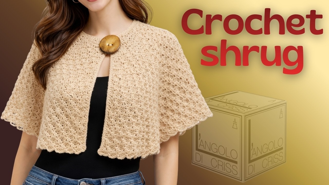 🔴 LIVE - Coprispalle all'Uncinetto in 6 Spicchi | Crochet Shrug Tutorial - parte 2