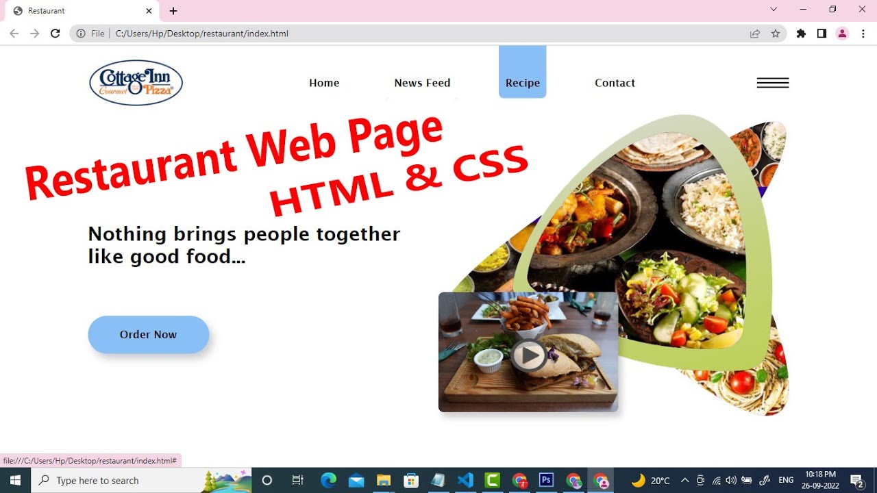 How To Design Website With Animated Hover Effect Using HTML And CSS