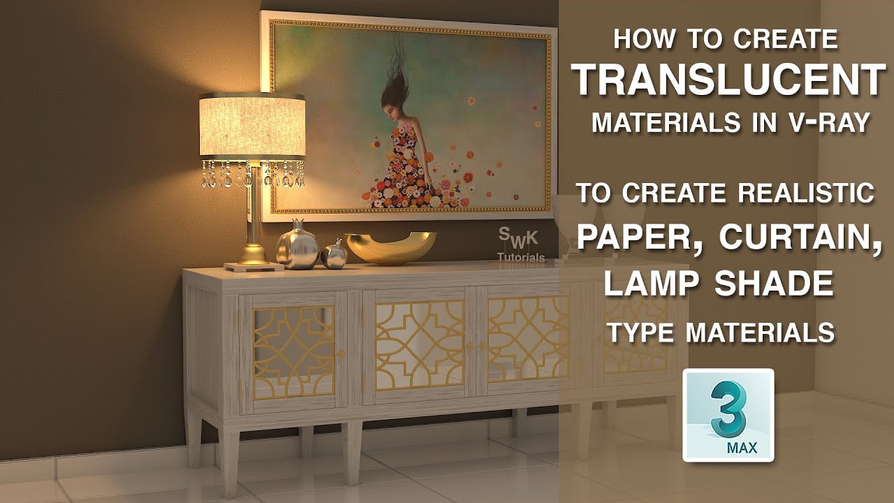 3ds max + Vray 5 | Создание полупрозрачных материалов в V-Ray с использованием материала VRay2Sid...