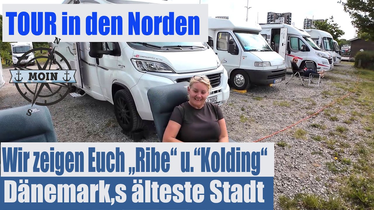 Ribe-Dänemark älteste Stadt mit kostenloser Stellplatz- dann nach Kolding zum Stellplatz im Hafen