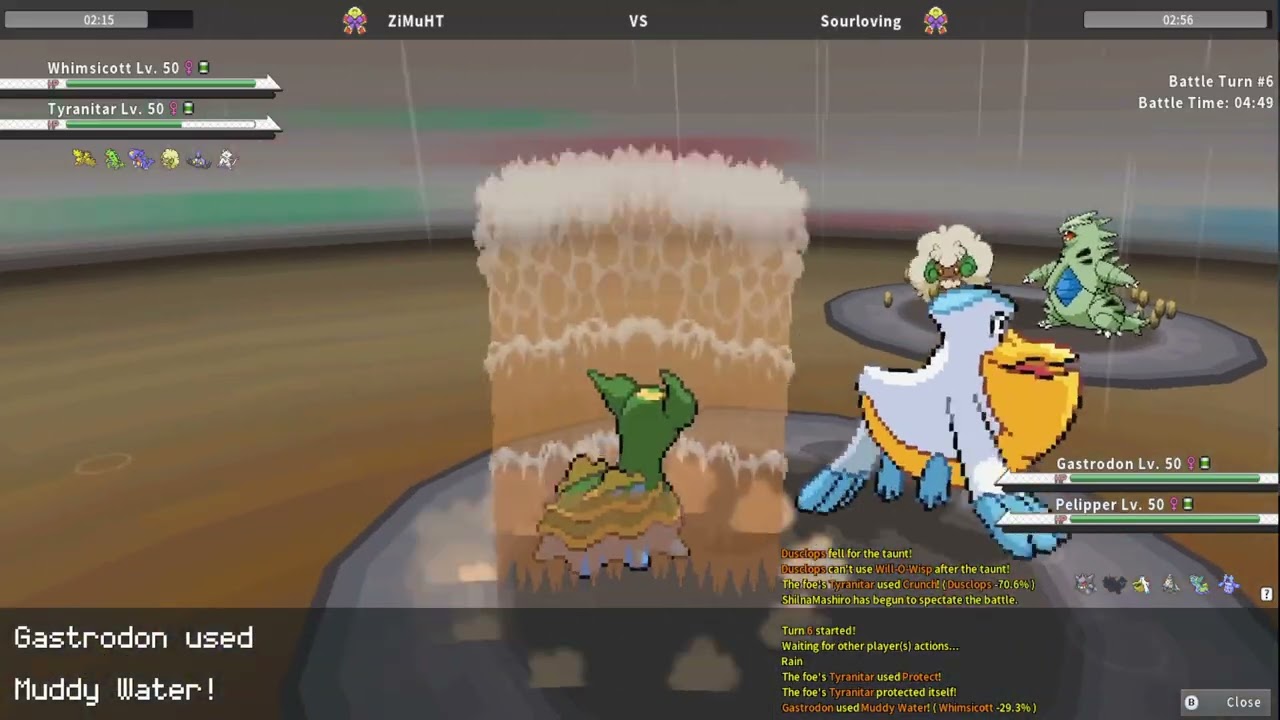 PokeMMO Tournament Community Combat Doubles 438 - ZiMuHT vs Sourloving