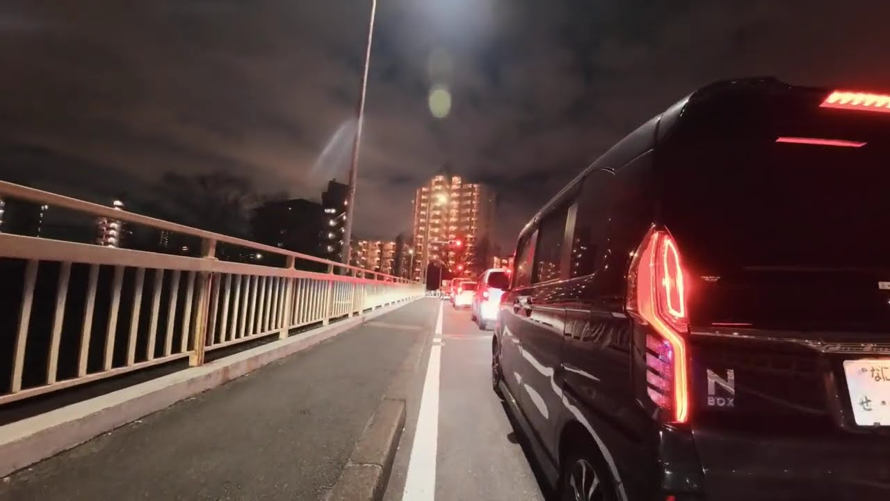 岸部から十三まで、夜のサイクリング！