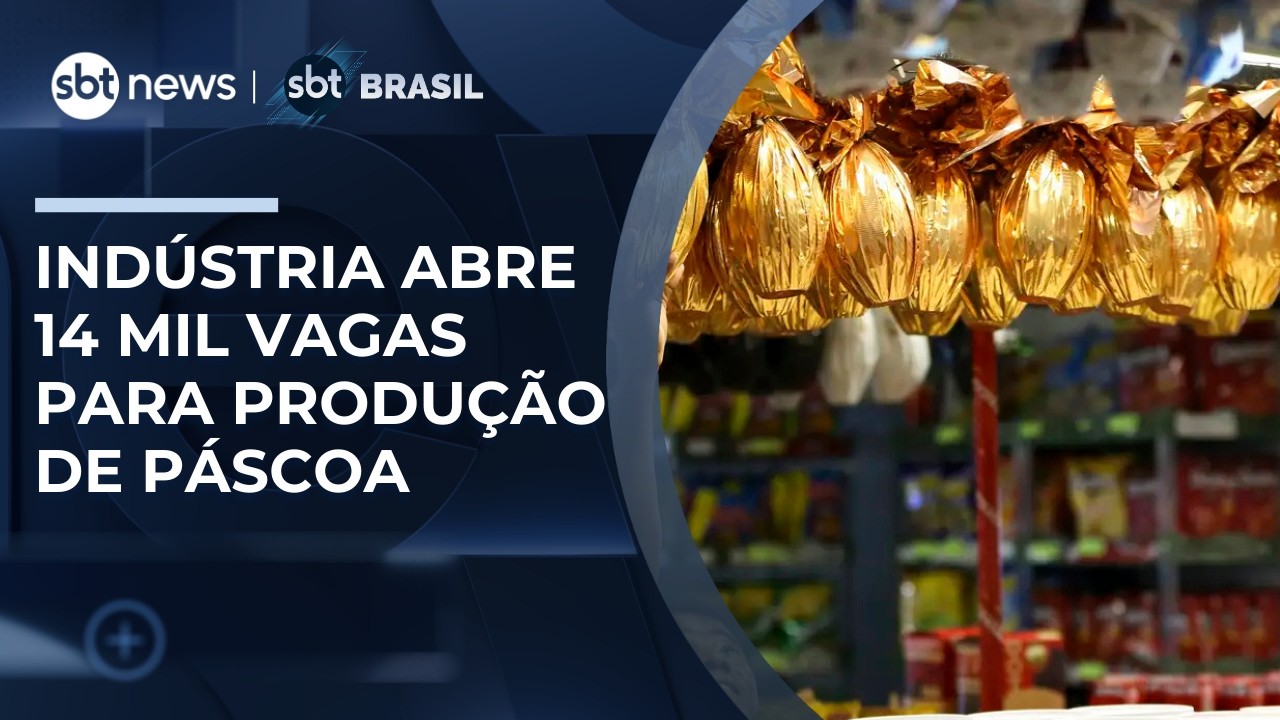Páscoa: Indústria do chocolate abre 14 mil vagas e prevê alta de 13% no faturamento | #SBTBrasil